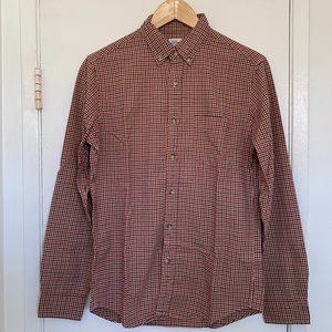 Pre-owned Men's J Crew Plaid Flannel Shirt Size Small